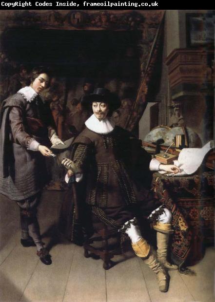 REMBRANDT Harmenszoon van Rijn Constantijn Huygens and His Secretary